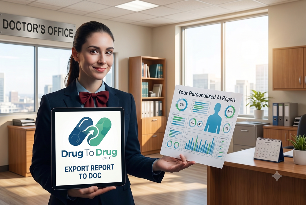 cartoon of two pill characters in conflict