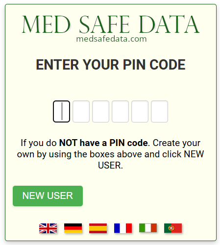 Enter PIN screen