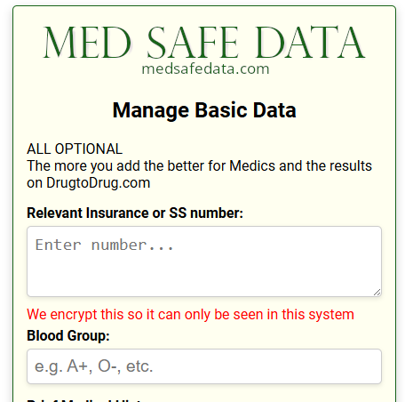 Personal Information Form